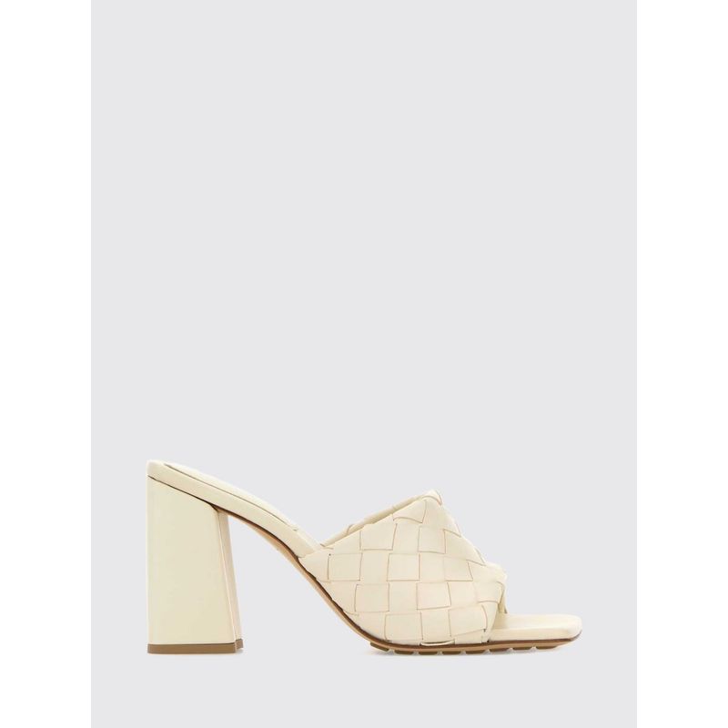 Bottega Veneta Women Parco Woven Leather Mules Bottega Veneta
